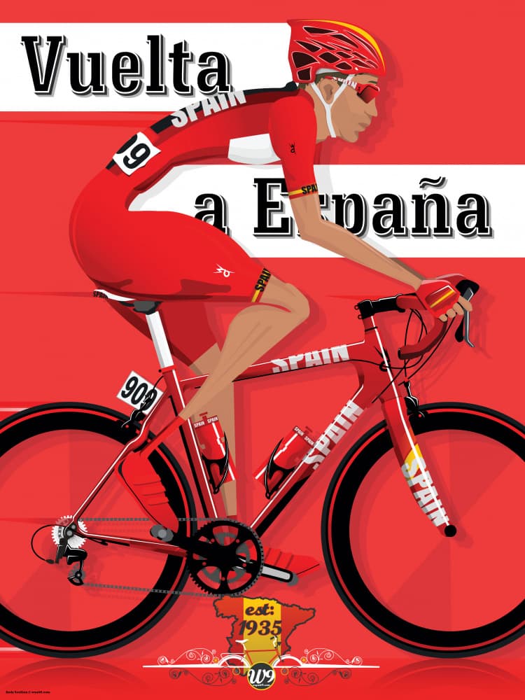 Spanish Cycling Race by Wyatt 9 — canvas wall art