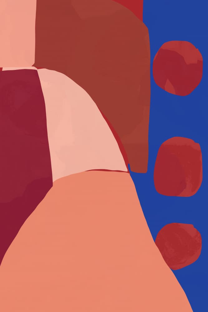 Organic Color Blocks by cartissi — canvas wall art