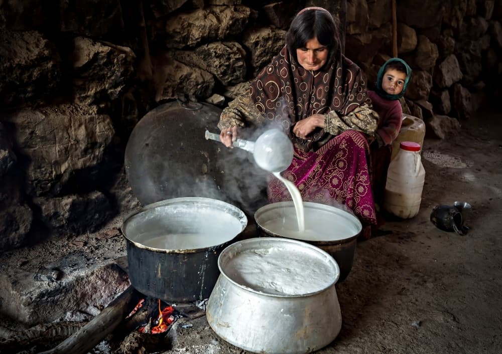 Traditional Milk Preparation by Mohammadreza Momeni — canvas wall art
