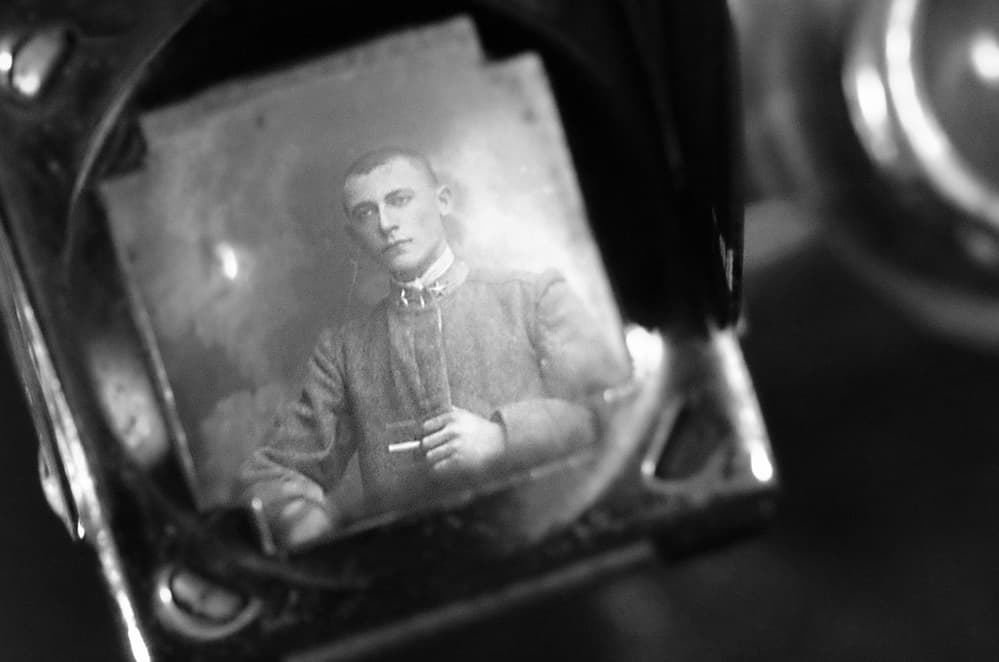 Young Man Vintage Portrait by Alessandro Traverso — canvas wall art