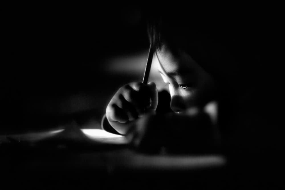 Deep Focus Child by Despird Zhang — canvas wall art