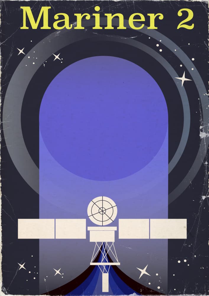 Mariner 2 Space Mission by Nicholas — canvas wall art