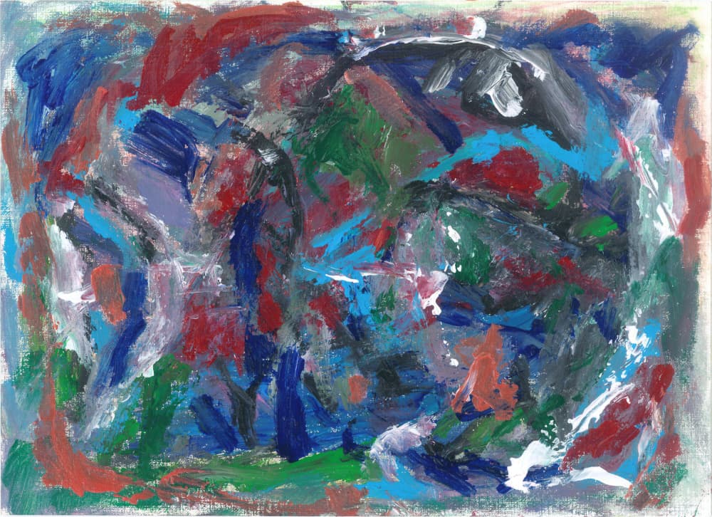 Vibrant Abstract Movement by Agnieszka Paluch — canvas wall art