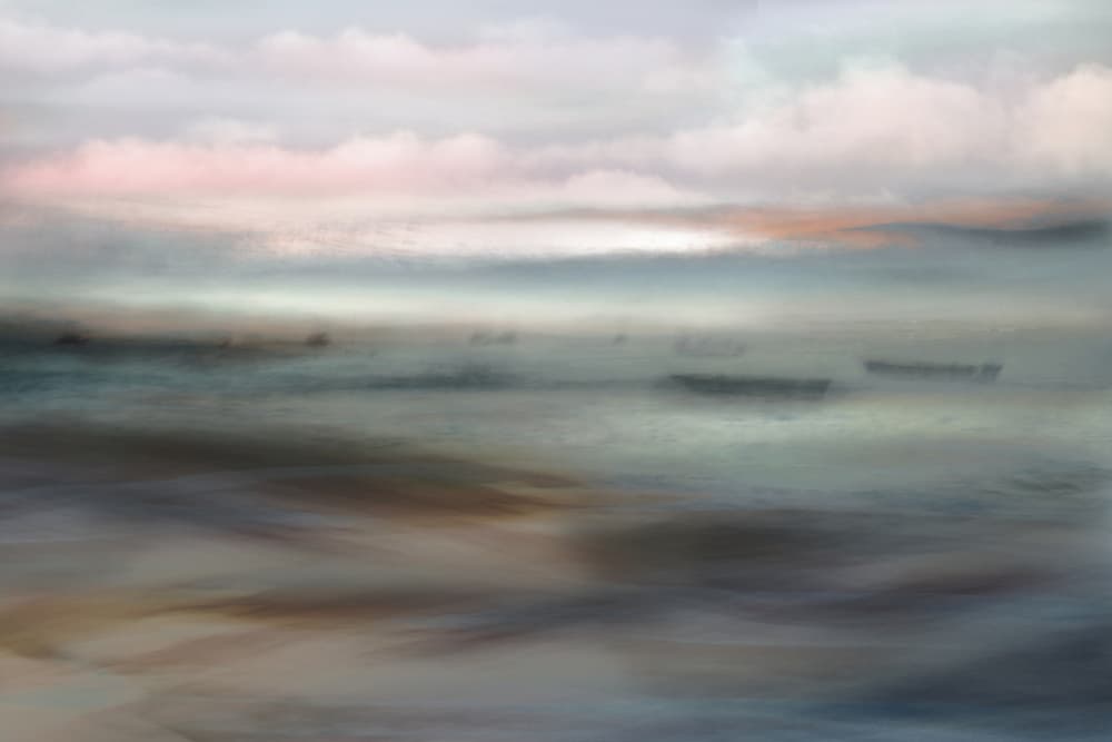 Dreamy Pastel Seascape by Christina Sillen — canvas wall art