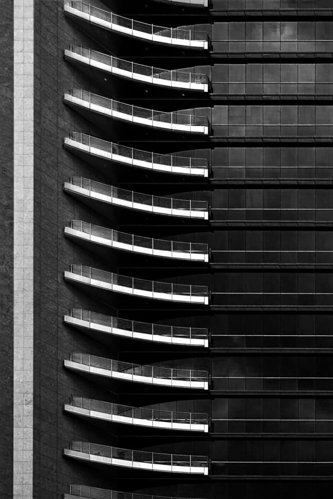 Sleek Building Geometry by Rolf Endermann — canvas wall art