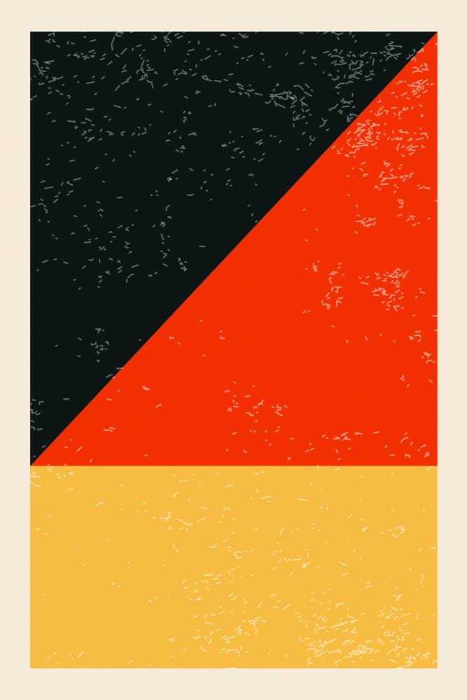 German Colors Abstract by jay stanley — canvas wall art