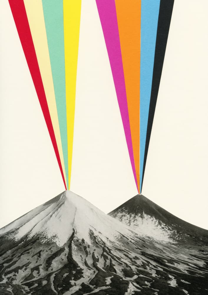 Vibrant Mountain Beams by Cassia Beck — canvas wall art