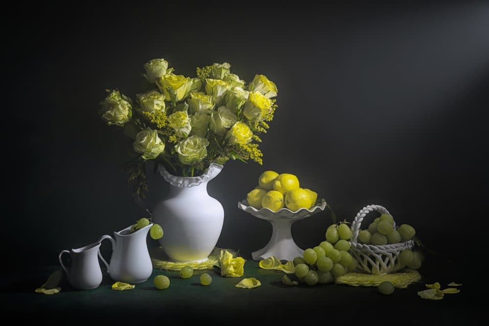 Fresh Green Still Life by Lydia Jacobs — canvas wall art