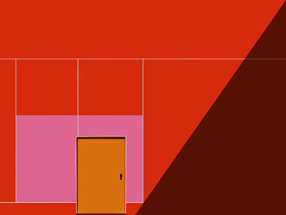 Modern Color Block Door by Arnon Orbach — canvas wall art