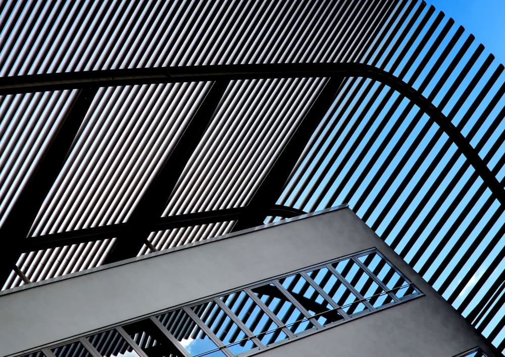 Geometric Building Sky by Hans Peter Rank — canvas wall art