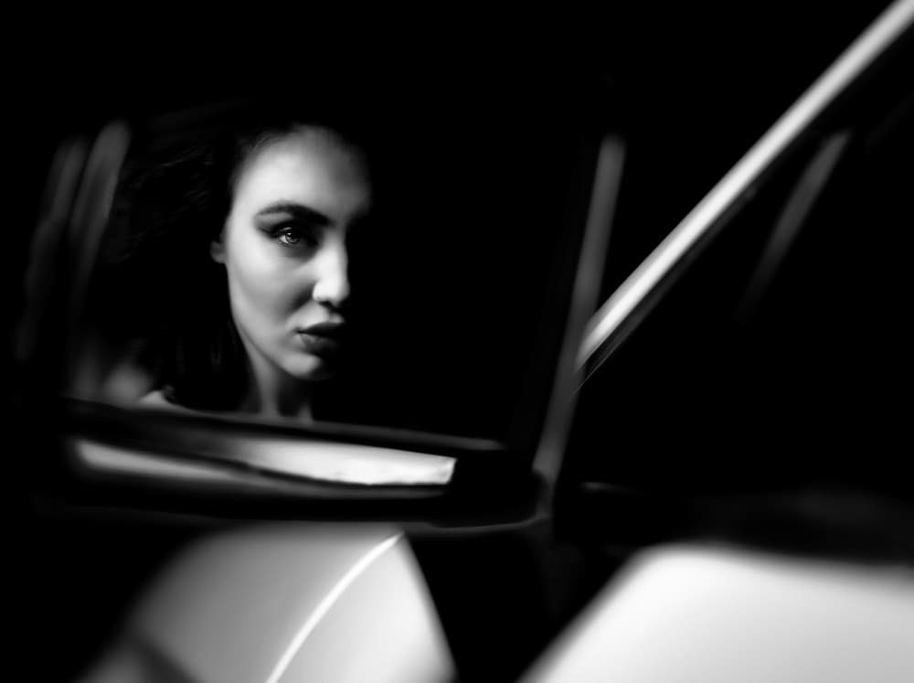 Mysterious Car Reflection by Vasil Nanev — canvas wall art