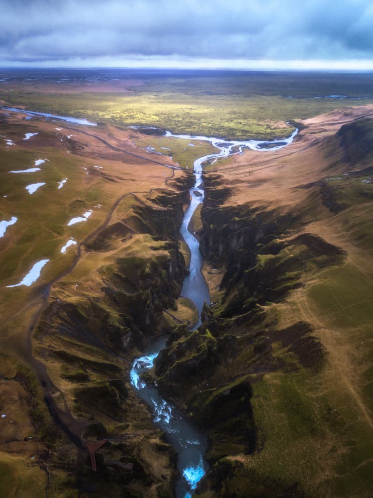 Winding River Canyon by Daniel Gastager — canvas wall art