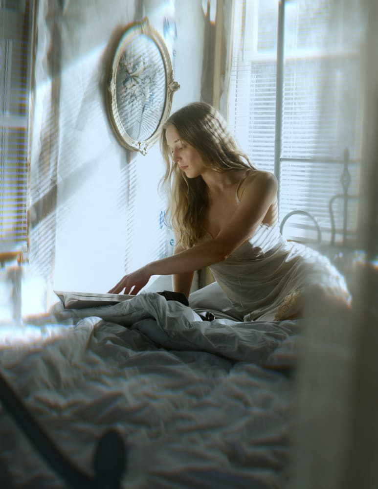 Dreamy Morning Reading by Yasin Hasanian — canvas wall art