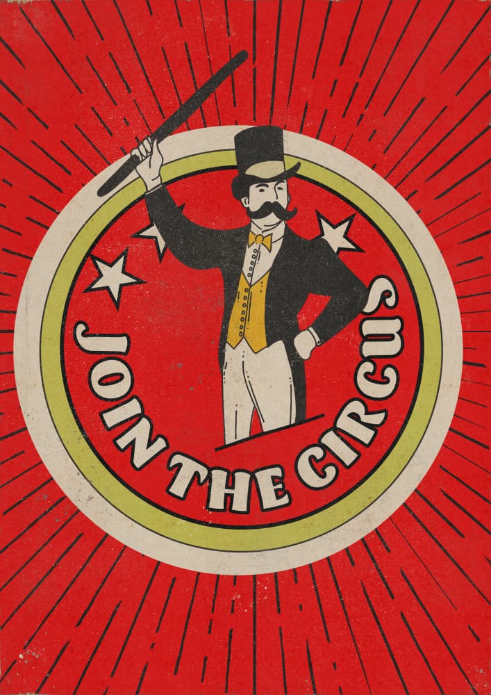 Join The Circus by Nicholas — canvas wall art