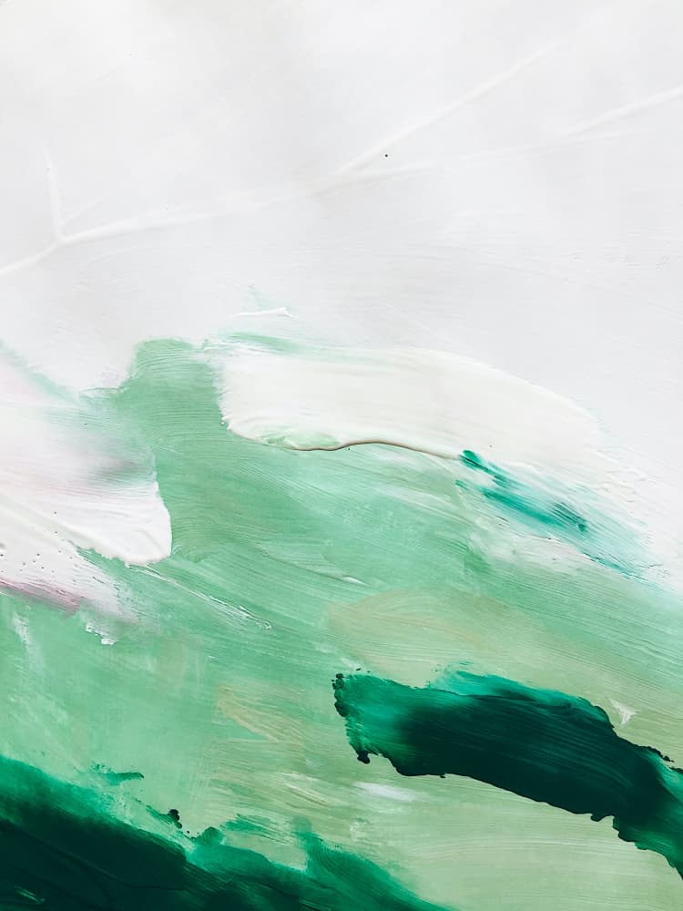 Organic Green Abstract by Ejaaz Haniff — canvas wall art