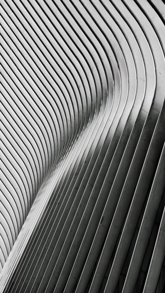 Curved Architectural Lines by Emma Zhao — canvas wall art