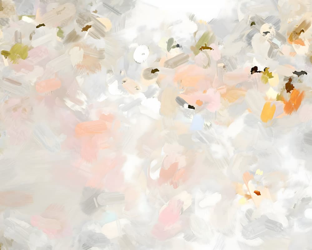 Soft Pastel Abstraction by Uma Gokhale — canvas wall art