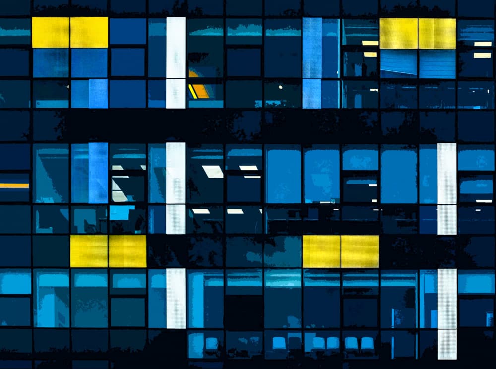 Urban Night Glow by Arnon Orbach — canvas wall art