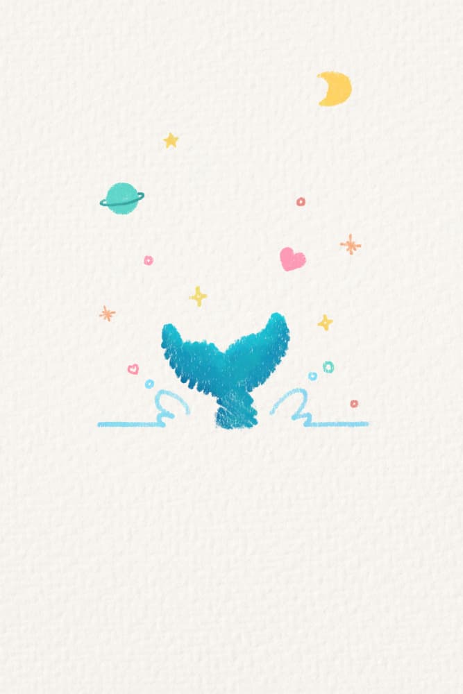 Celestial Whale Tail by Xuan Thai — canvas wall art