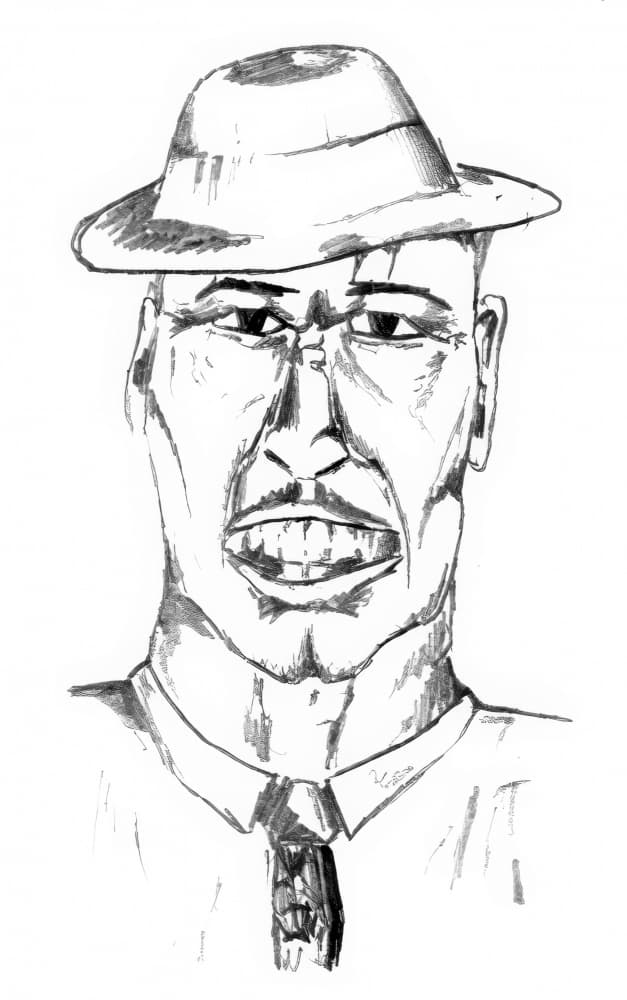 Angry Man In Hat by Kulik — canvas wall art