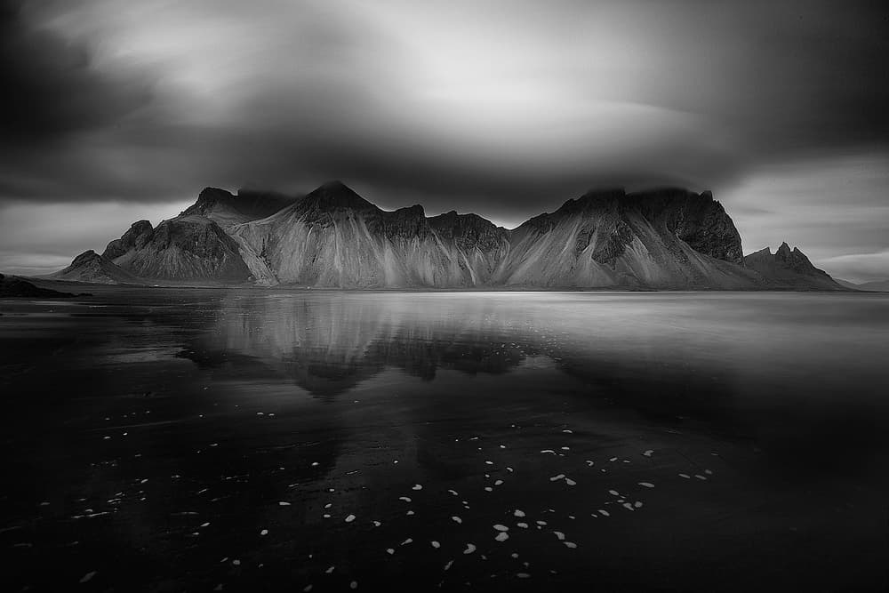 Moody Mountain Reflection by swapnil deshpande — canvas wall art