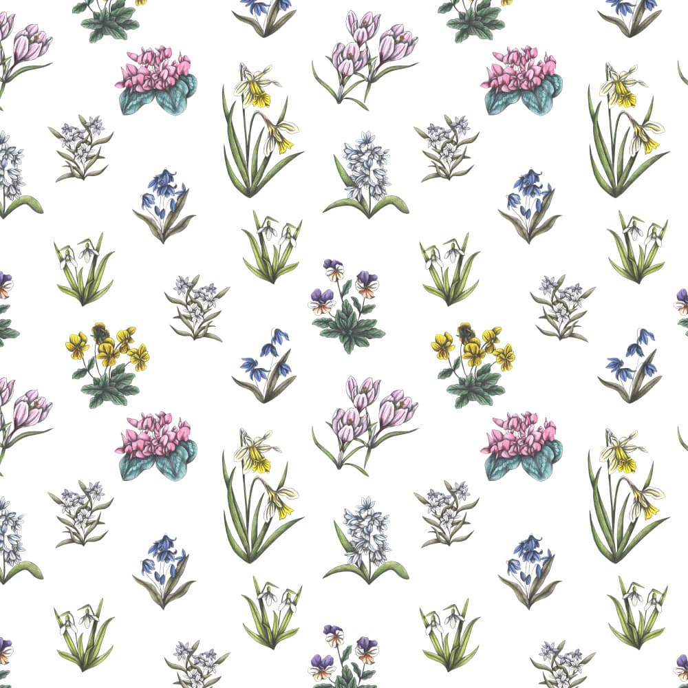 Vintage Spring Flowers by Cecilia Battaini — canvas wall art