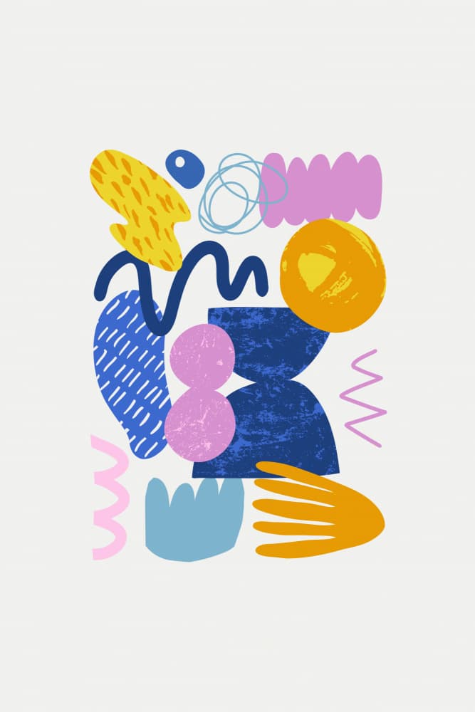 Shapeparadeno03 by Treechild — canvas wall art