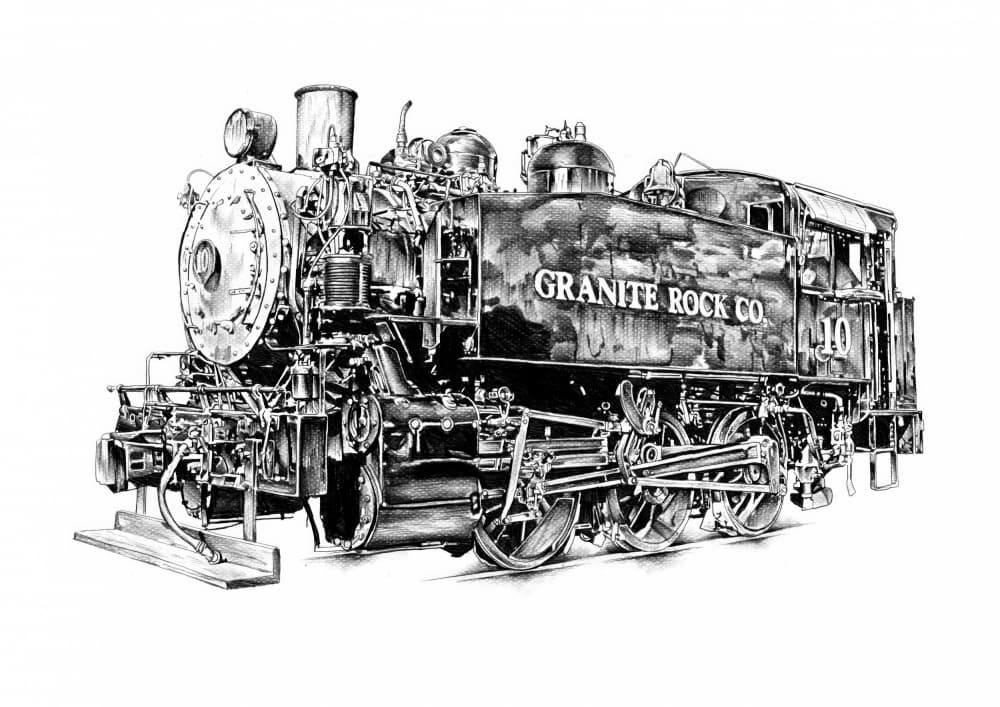 Classic Steam Train by Kulik — canvas wall art