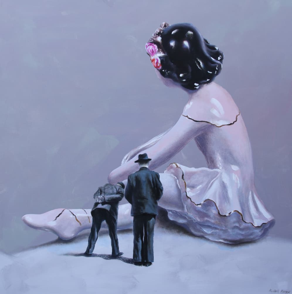 Surreal Broken Ballerina by Rudolf Kosow — canvas wall art
