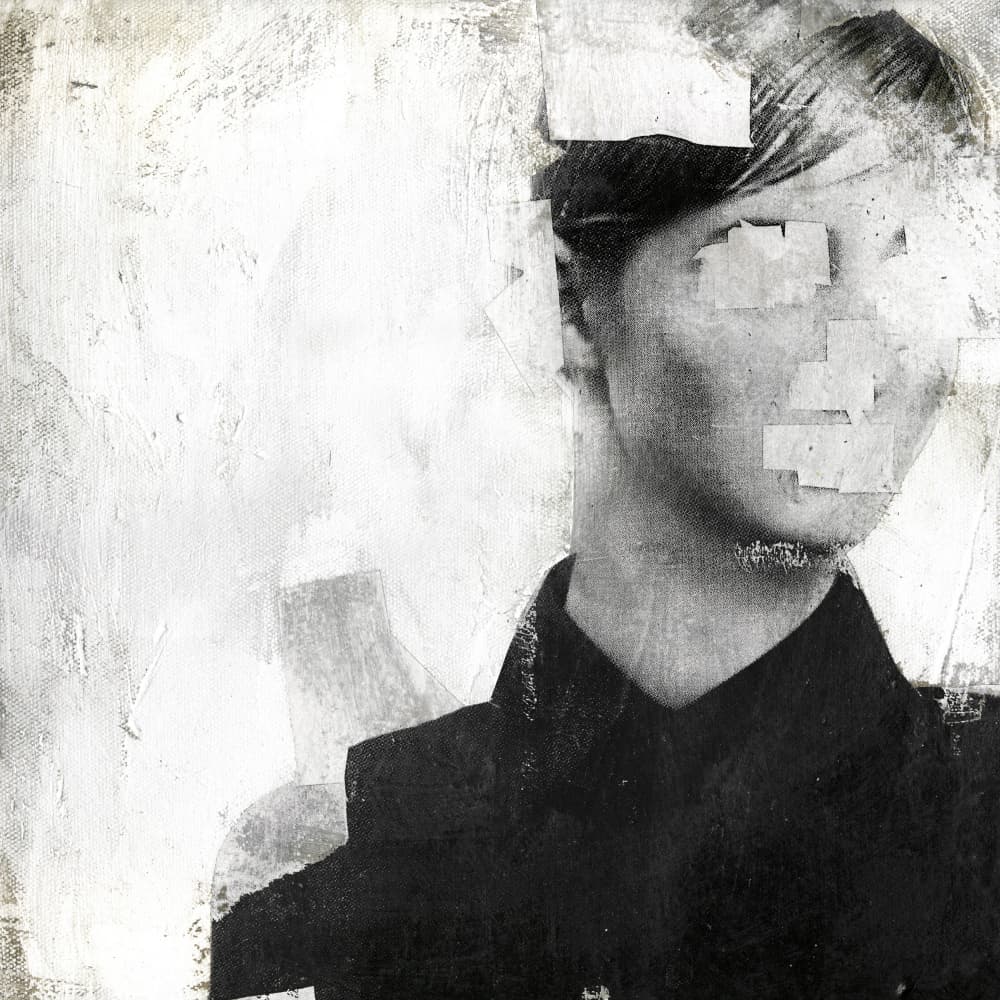 Fragmented Face Portrait by Famous When Dead — canvas wall art