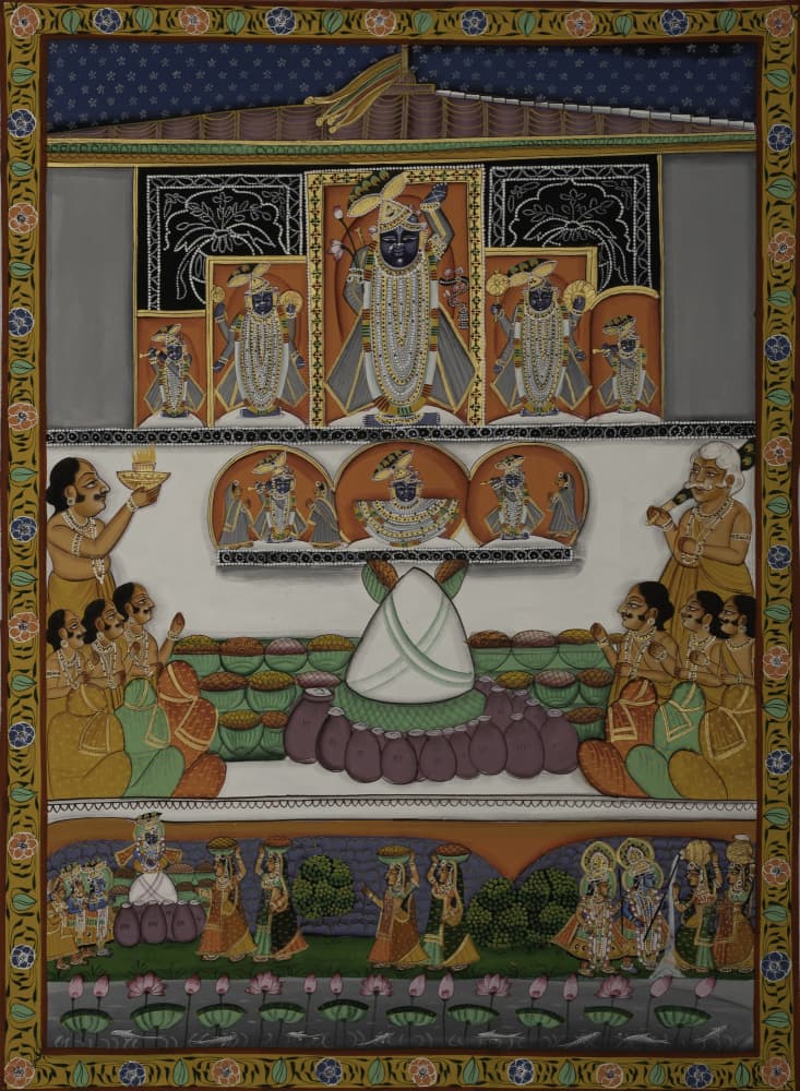 Krishna Temple Devotion by IMAGINEERS STUDIO — canvas wall art