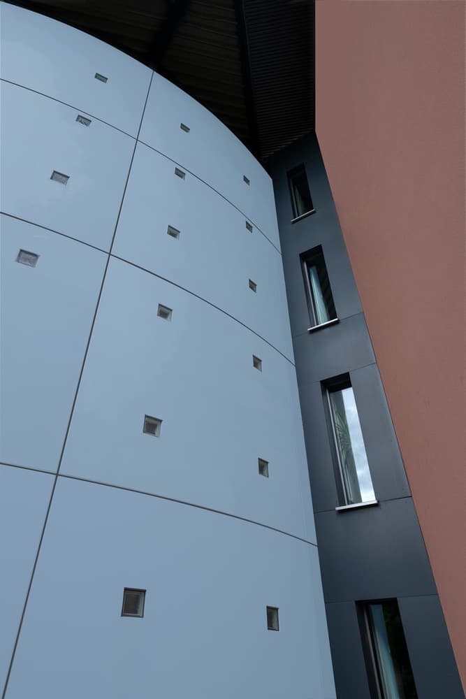 Curved Modern Facade by Rolf Endermann — canvas wall art