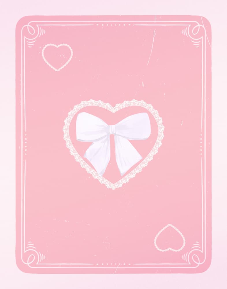 Pink Lace Heart by Jolly and Dash — canvas wall art