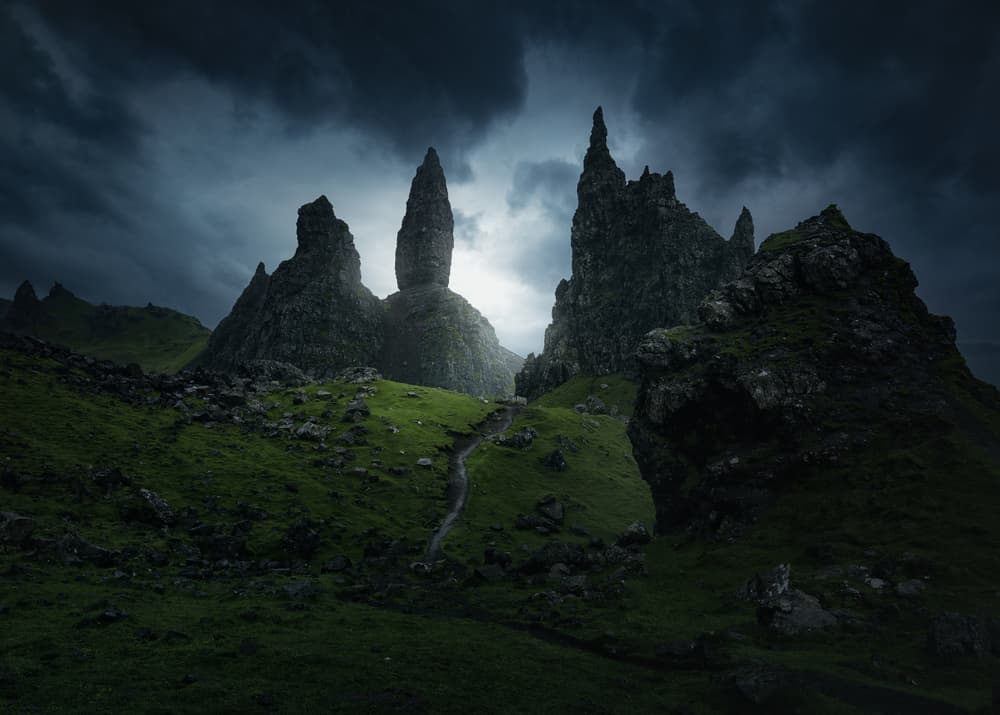 Towering Peaks Storm by Juan Pablo de Miguel — canvas wall art