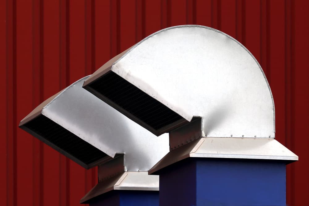 Industrial Metal Vents by Hans-Wolfgang Hawerkamp — canvas wall art