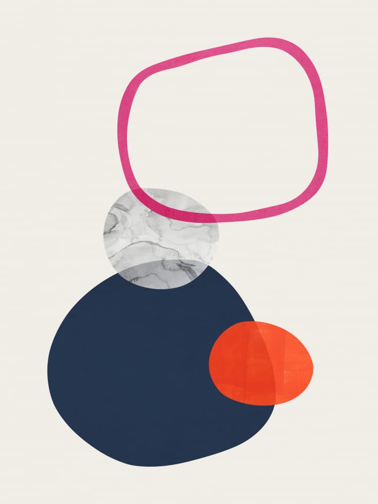 Abstract Organic Shapes by Vitor Costa — canvas wall art