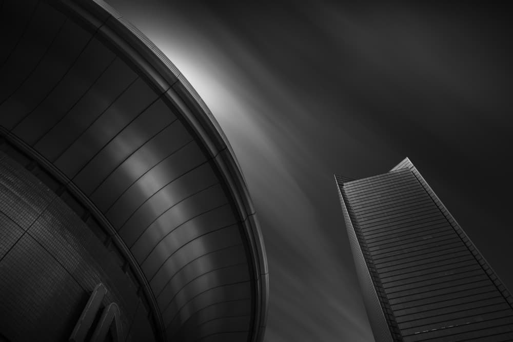 Skyward City Lines by Yoshihiko Wada — canvas wall art