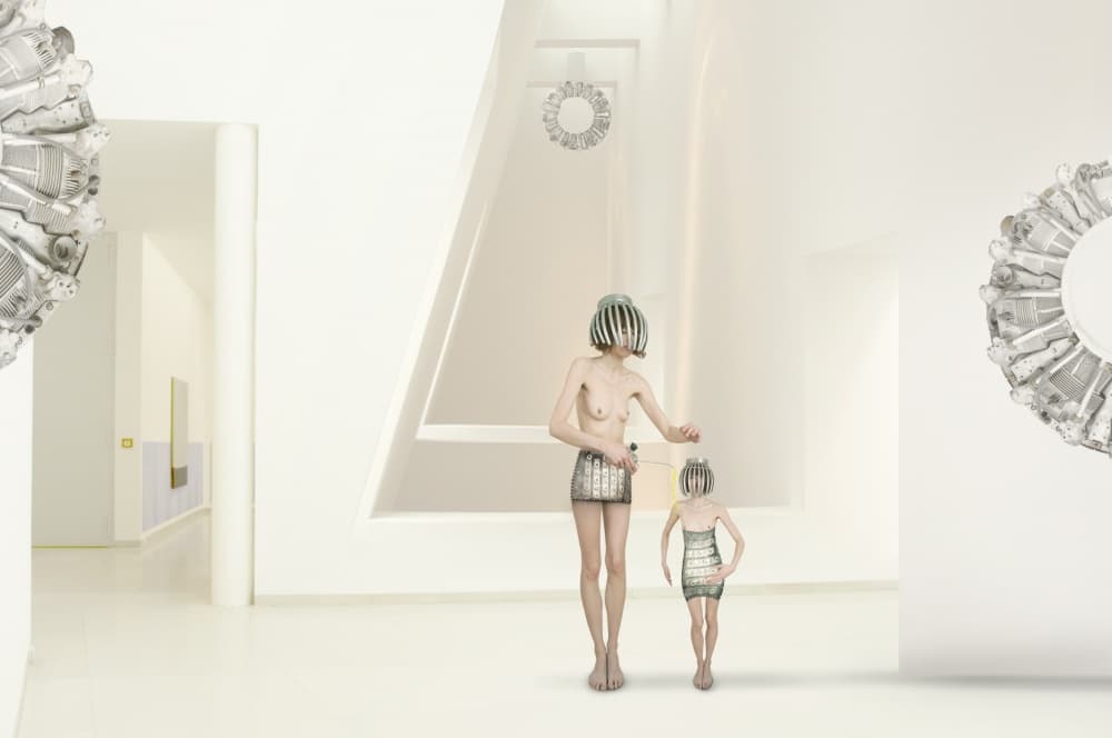 Futuristic Minimalist Figures by Christine von Diepenbroek — canvas wall art