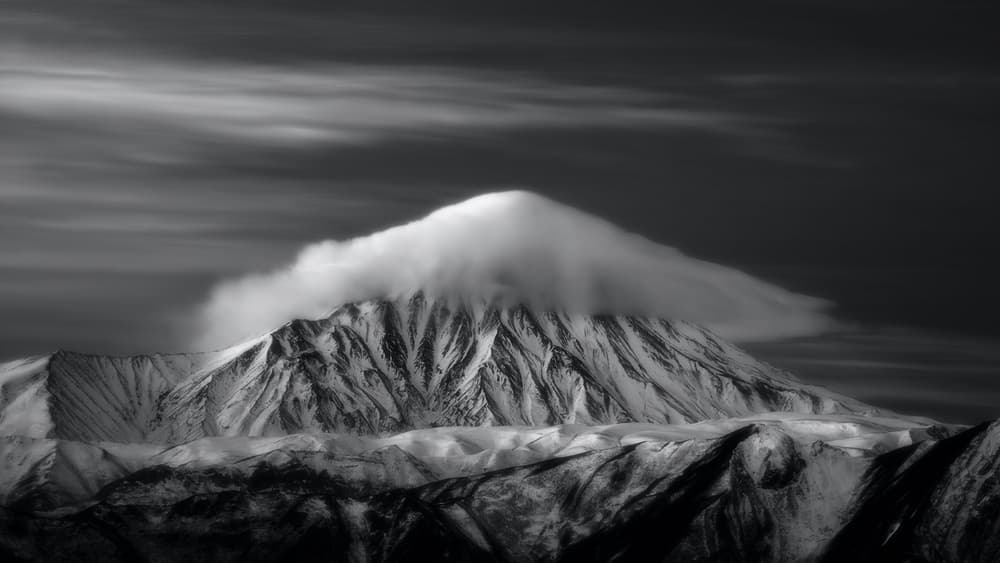 Cloud Capped Mountain by Majid Behzad — canvas wall art