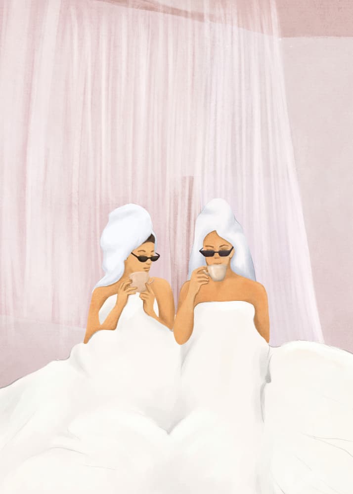 Chic Morning Ritual by Flow Line — canvas wall art