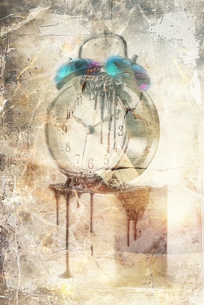 Surreal Melting Clock by Rafal Kulik — canvas wall art