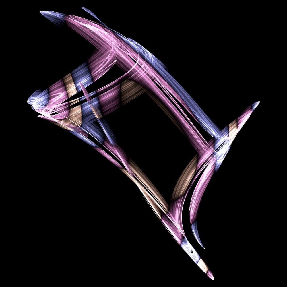 Glowing Abstract Form by Mystic Number — canvas wall art