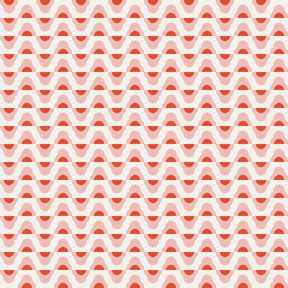 Organic Retro Waves by Little Dean — canvas wall art