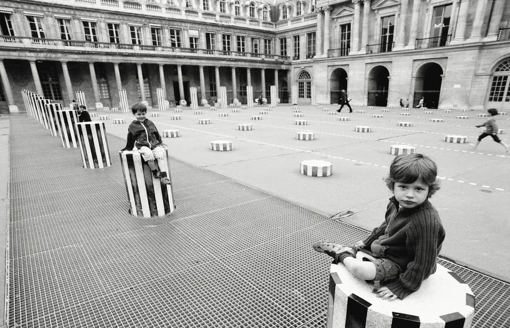 Playful Paris Columns by Vlad Eftenie — canvas wall art