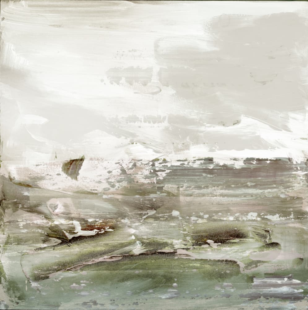 Muted Green Horizon by Edward Selkirk — canvas wall art