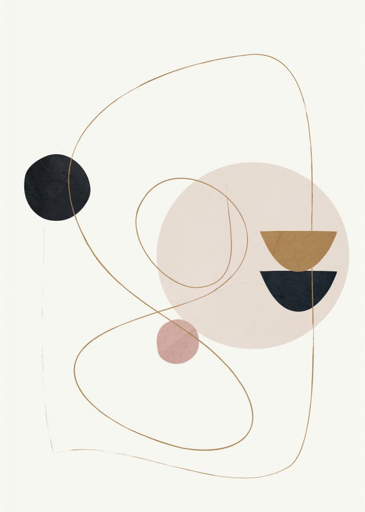 Abstract Geometric Harmony by Flow Line — canvas wall art