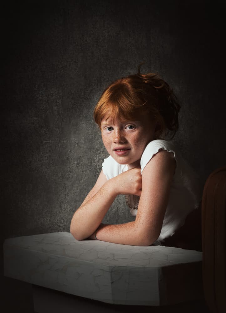 Young Redhead Gaze by Aglioni Simone — canvas wall art