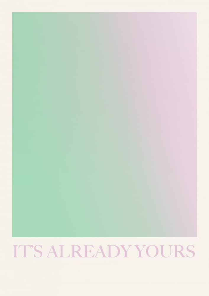 Gentle Gradient Message by Talitha McQueen — canvas wall art