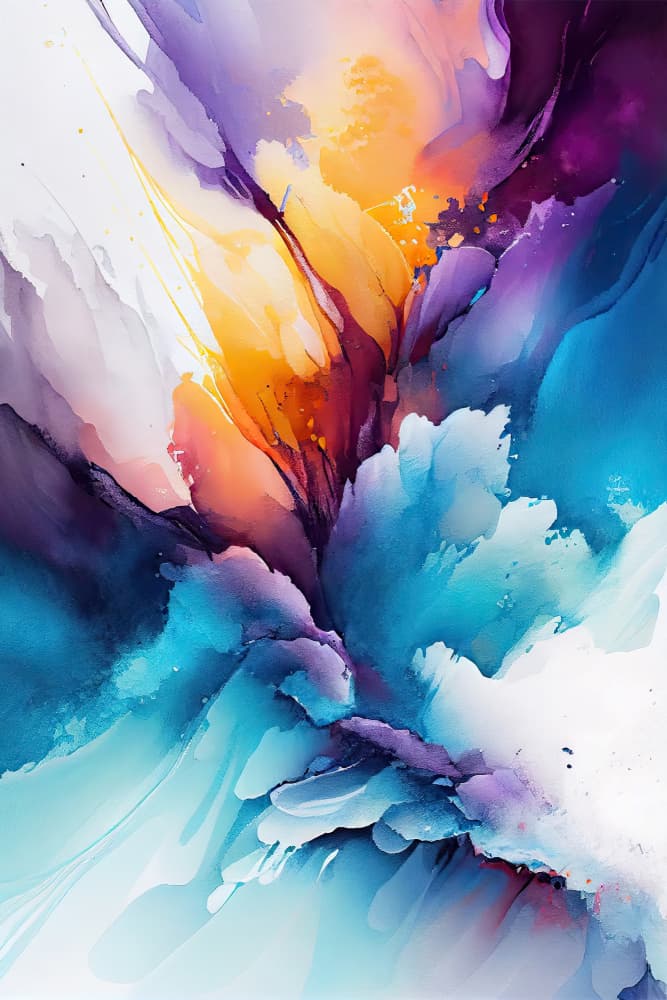 Ethereal Watercolor Blend by Mauro — canvas wall art