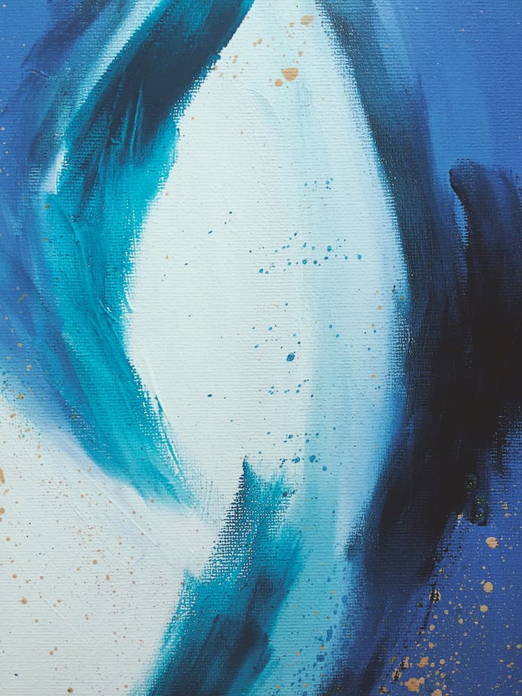 Deep Ocean Gold by Ejaaz Haniff — canvas wall art